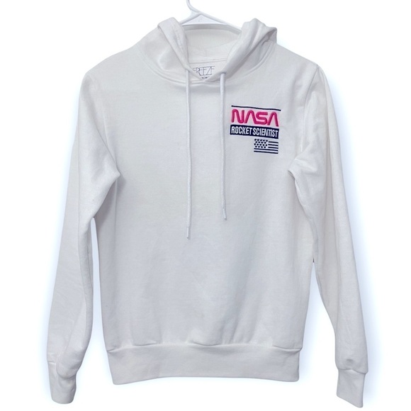 Freeze NASA Sweatshirt Hoodie | White Pink Black | Size XS - Picture 1 of 10